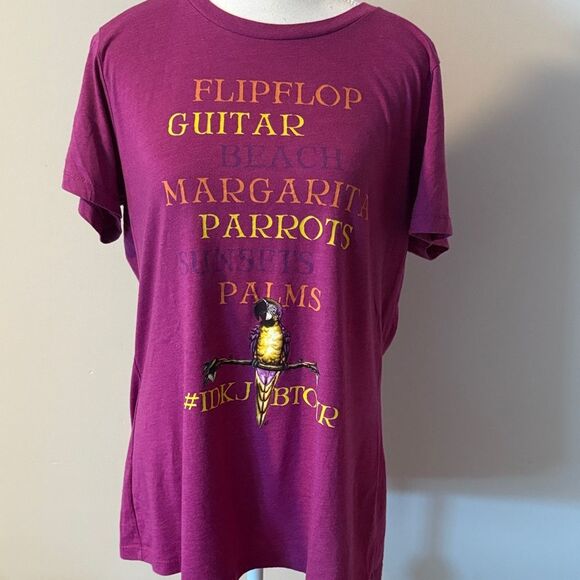 Jimmy Buffet 2016-17 I Don’t Know Tour Purple Graphic T-Shirt. Size XL - Picture 1 of 6
